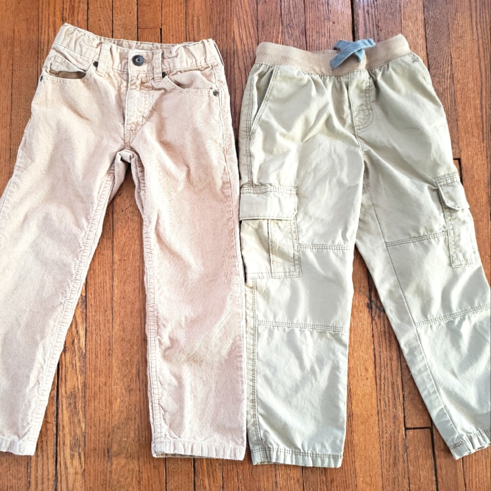 Boys Khaki Corduroy Pants